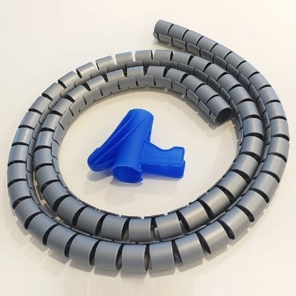 Picture of Cable Organizer 20mm,  1.5m, Silver / Black / White