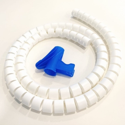 Picture of Cable Organizer 30mm,  1.5m, Silver / Black / White