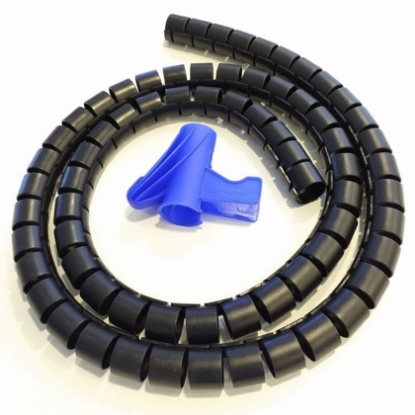 Picture of Cable Organizer 30mm,  10m, Silver / Black / White