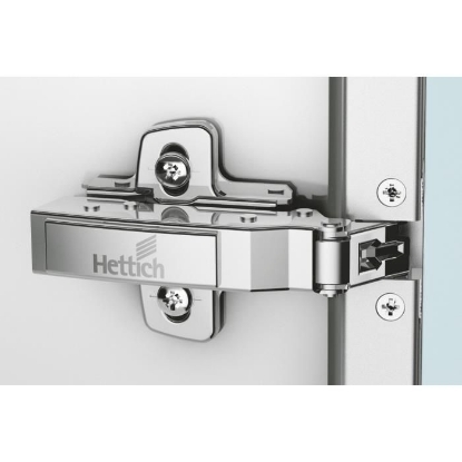 Picture of Sensys 8638i Hinge - TA32 for 19 mm Aluminium Profile; Opening angle 95°, Base 12.5 (Crank 0°) with Mounting Plate (D 0 mm)