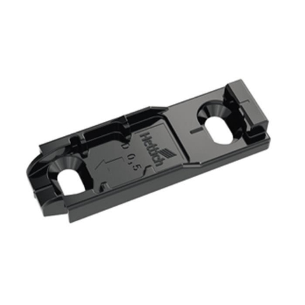 Picture of Accessories of Sensys Hinge, Sensys Screw-on Linear Mounting Plate with  oblong CAM D 0.5 in Black