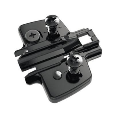 Picture of Accessories of Sensys Hinge, System 8099 Sensys Cross Mounting Plate with  eccentric CAM  D 0 mm in Black