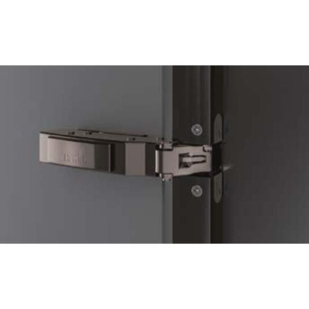 Picture of Obsidian Black Sensys 8638i Hinge - TA32 for 19 mm Aluminium Profile, Opening Angle 95°, Base 12.5 (Crank 0°) , Order mounting plate separately