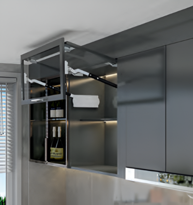 Picture of LiftEase Bifold Fitting (500 - 1040 mm Height), LiftEase Bifold LD1 500 - 600 mm H - Black