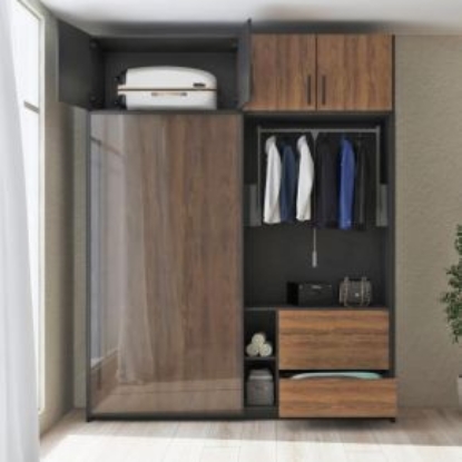 Picture of TopLine L Loft Version (3 Door 20 mm thickness) with STB 12 (Screw from front) - Weight 50 kg per door; Max. Door Dimensions: Height 2600 mm & Width 550-2000 mm, Connecting pin for Runner profile