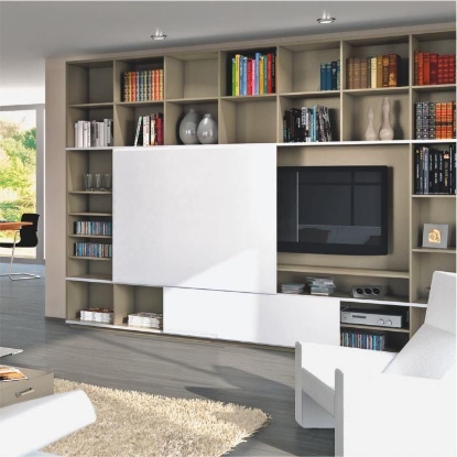 Picture of SlideLine M: 1 Door for Wooden & Aluminium framed Doors - Weight 30 kg per door; Max Door Dimensions: Height 2000 mm & Width 300-1800 mm,  Set fitting SlideLine M with Silent system for  Wooden & 55 mm Alu. Profile Doors  (Min. Width 450 mm; Weight Max. 30kg;  Self Thickness 16-25 mm)