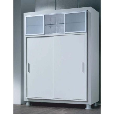 Picture of SlideLine 55: 2 Door for Wooden Doors - Weight 30 kg/door - Alu Runner Profile Max Door Dimensions: Height 1500 mm & Width 400-1500 mm, Profile 3000 mm