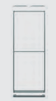 Picture of Shutter Hardware Set (Per door), Shutter Hardware set with R handle & 1 Middle  profile DC for 1 door