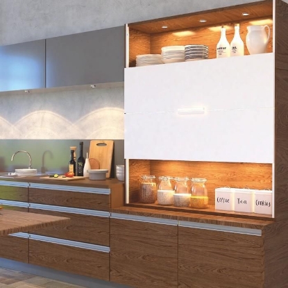 Picture of Vertico Synchro: 2 Door for Wooden and Aluminium Profile Doors - Weight 15 kg per door; Max Door Dimensions: Height 400-600 mm & Width 1500 mm max, Cover Profile 2500 mm Aluminium Silver anodised