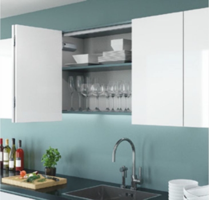 Picture of Wingline L Push to move - Weight 5 kg to 12 kg per wing ; Max Door Dimensions : 1600 mm Height & 600 mm Door Wing Width (Order Sensys 8675 Hinges Separately), Runner Profile - 2400 mm