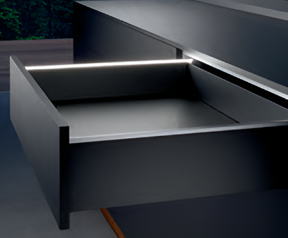 Picture of AvanTech YOU LED Profile Light - 400 mm (Internal Drawer),  Magnet with 24mm distance for inside drawers  with chipboard screw to press in