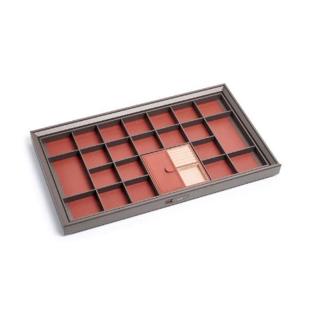 Picture of Leather Classification Box, 600 mm, Mocha Finish