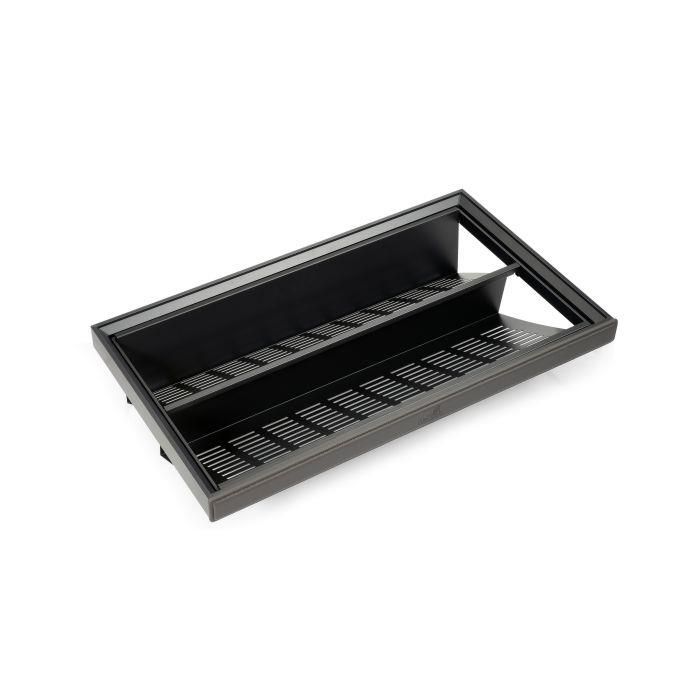 Board Type Shoe Rack, 600 mm - Grey Finish | BuidingSteps