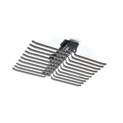 Picture of Top Mounted Pants Rack with Two Row, 700 mm, Grey Finish