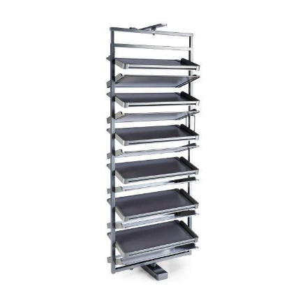 Picture of 360 Shoe Rack (Order frame, layer & slide for making complete set), 4 Tier (Layer), Grey Finish