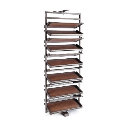 Picture of 360 Shoe Rack (Order frame, layer & slide for making complete set), 4 Tier (Slide), Mocha Finish