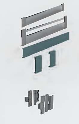 Picture of ArciTech Anthracite, front panel, Internal drawer height 94 / 600 mm