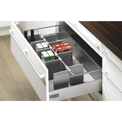 Picture of OrgaStore 400 customised width, Lengthwise divider anthracite