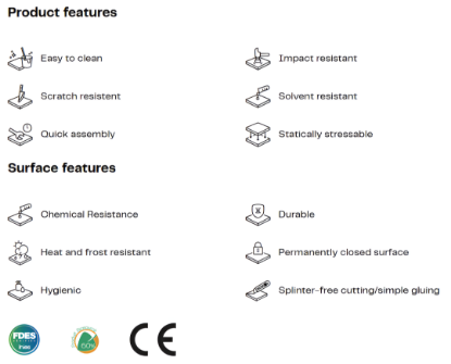 Picture of Dark Gery FunderMax, Exterior Grade HPL, Nature NT finish