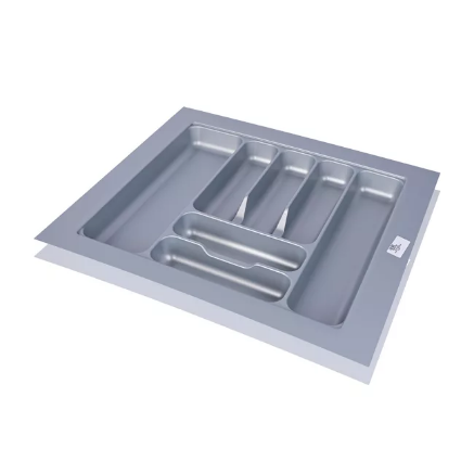 Picture of OrgaTray 440 Trimmable (Fixed Partition Cutlery) - Silver, Tray width 401-450 mm, Depth 441- 520 mm