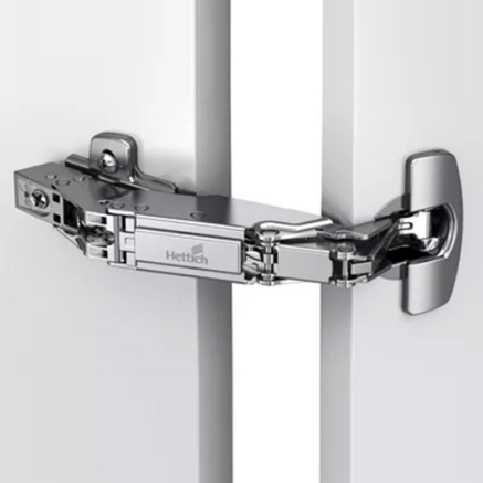 Picture of Intermat 9956 Hinge - TH42 16-24 mm thick doors; Opening angle 165°, Base 12.5 (Crank 0°)  with Intermat Mounting plate