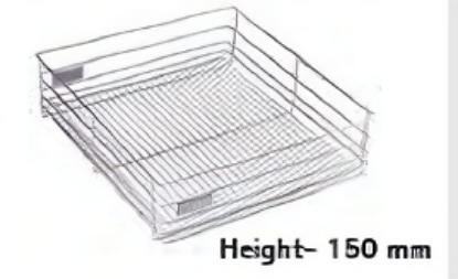 Picture of CargoTech Plain Wire Basket (For 500 mm depth)(486 x 500 x 150) Cab.550 mm (19’’ x 20’’ x 6’’)