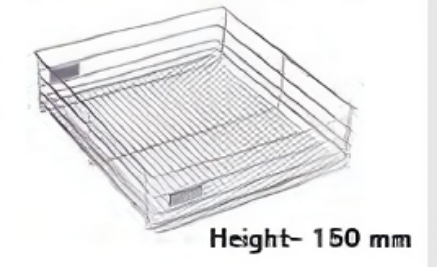 Picture of CargoTech Plain Wire Basket (For 500 mm depth)(486 x 500 x 150) Cab.550 mm (19’’ x 20’’ x 6’’)