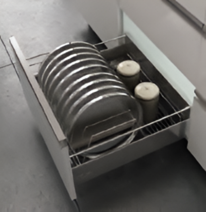 Picture of CargoPlus (Thali Inlets) Supplied with clamps & side holder , CP Thali W 312mm, for IT 470mm NL, Cab.450mm