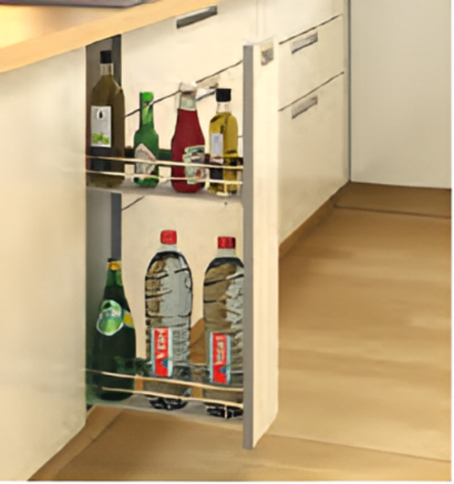 Picture of Cargo IQ 300 (Bottle Pull out - 2 tier) - Compatible with KA runners only,For Cabinet width 150 mm