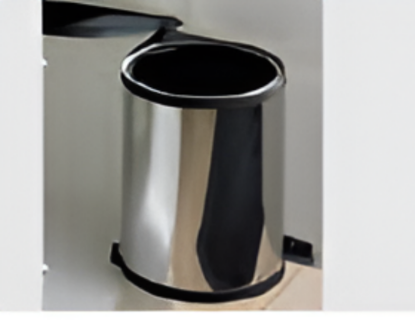 Picture of Waste-Bin.It Classic,Body Stainless steel with Black plastic Bin,13 litres capacity (Min. cabinet width 365 mm)