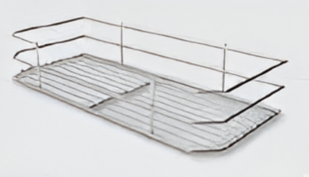 Picture of Pull out basket & Door shelf,For 450mm cabinet width pull Out Basket(360x220x90mm)Door Shelf Basket(335x110x90mm)