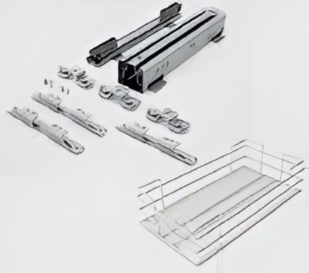 Picture of Stainless Steel Baskets W x D x H (mm),Stainless Steel Baskets 400 (330 x 435 x 115)