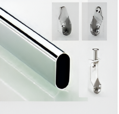 Picture of Wardrobe Tube & Wardrobe Tube Support,Sl786 DD OVAL NICKEL