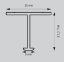 Picture of Aluminium Profile, Partition Profile  3000 mm, Rose