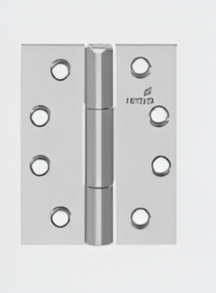 Picture of Mortise Door Hinge: HBN 14 Series,HBN-14 5”x4”x3 Square edge C shape drilling pattern for Steel doors, capacity 160Kg, EN1935 Grade14, Finish SS