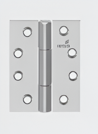 Picture of Mortise Door Hinge: HBN 14 Series,HBN-14 5”x4”x3 Square edge C shape drilling pattern for Steel doors, capacity 160Kg, EN1935 Grade14, Finish SS