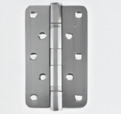 Picture of HIN - Ball Bearing Hinge : SS 304, 105 min Fire rated, 200,000 Cycle, 5 years Functional Warranty,SS 304 Hinge SQR 4"x3"x3 up to 80 kg per 3 hinges, SS Finish (without screws)
