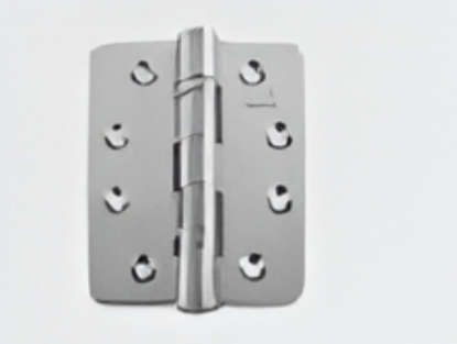 Picture of HIN - Ball Bearing Hinge : SS 304, 105 min Fire rated, 200,000 Cycle, 5 years Functional Warranty,SS 304 hinge RD 4"x3"x3, Loading Capacity up to 80 kg per 3 hinges SS Finish (with screws)