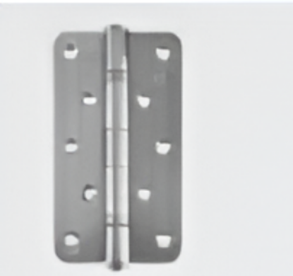 Picture of HIN - Ball Bearing Hinge : SS 304, 105 min Fire rated, 200,000 Cycle, 5 years Functional Warranty,SS 304 hinge RD 5”x3”x3 Loading Capacity up to 80 kg per 3 hinges, SSS Finish (with Screws)