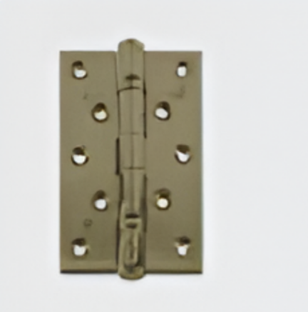 Picture of HIN - Ball Bearing Hinge Antique Brass (AB) Finish,SS 304 Hinge 4"x3"x3 Square Corner (Hole Pattern: C) (with Screws)