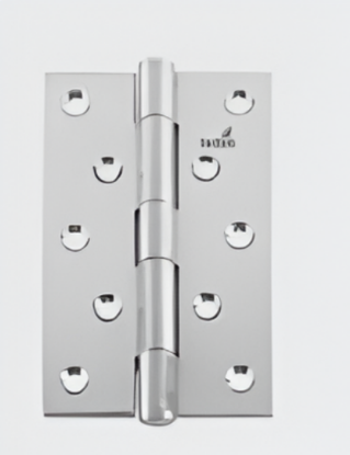 Picture of Non Ball Bearing Hinge,SS 201 hinge Sq 5”x3”x2.5, Loading Capacity up to 60 Kg per 3 hinge, SSS Finish (Without Screws)