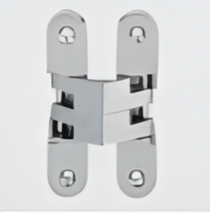 Picture of Concealed Hinge,HBC-25-1835/117, Concealed Hinge, Min door thickness- 29 mm, Loading Capacity : 30 kg/pair, Finish Silver