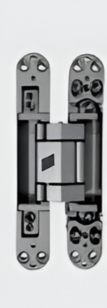 Picture of 3D Concealed Hinges (Hinge Material, Base: Zinc Alloy; Connector: Aluminum Alloy),HBC-28-1640/177Z-3D: 3D-Concealed Hinge, Min Door Thickness: 40 mm Loading Capacity: 80 kg/pair, Finish Silver