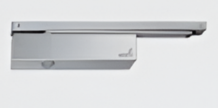 Picture of Surface Mounted Door Closer with Slide rail,HSS 31: EN 1-3, With slide rail B; For Door Width 750-950 mm and Door Weight 20-100 kg; Fixed Back-check; EN1154 certified, Fire Rated; 500,000 cycles tested, Finish SA
