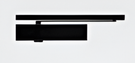Picture of Surface Mounted Door Closer with Slide rail,HSS 33: EN 3, With slide rail K; For Door Width 750-950 mm and Door Weight 20- 80 kg; wiith Hold Open, Finish BL (EN1154 certified, Fire Rated; 500,000 cycles tested)