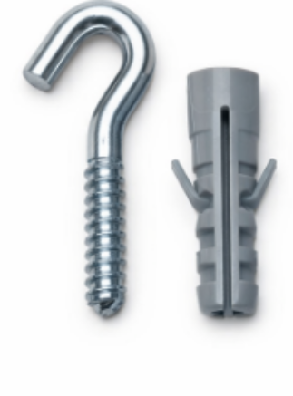 Picture of Suspension Brackets,Suspension Hook Ø6 X 50 mm + Wall pulg Ø8 X 40 mm