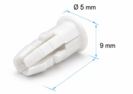 Picture of Plastic Socket,Expanding Socket 66 Ø5 L9 PL