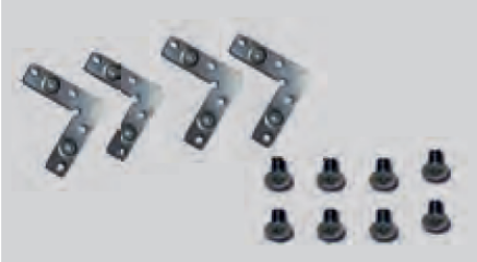 Picture of Aluminium Profile, Angle Connector Set (For all aluminum profiles) 