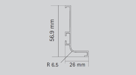 Picture of Aluminium Profile, Gola profile L Type, Black finish