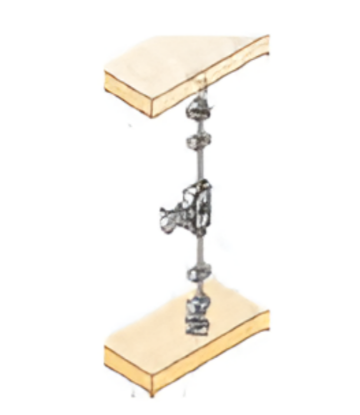 Picture of Espagnolette Cabinet Lock For 20 mm Doors Upto 8 ft,Espagnolette rod 1000 mm length